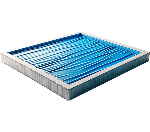 Render di una copertura con sistema Idraulico PoolLock - Coperture per Piscine - Esa Italy Piscine