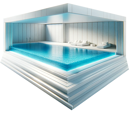 Render piscina da interno - Esa Italy Piscine